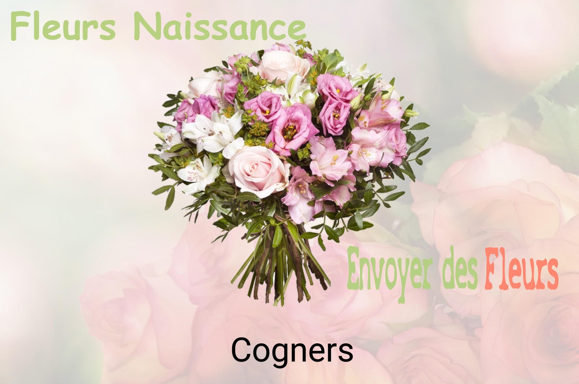Bouquet de fleurs de naissance livré à Cogners